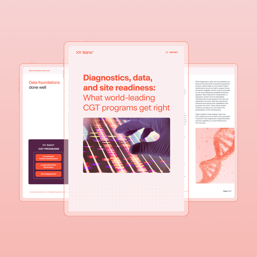 Diagnostics, data, and site readiness in cell and gene therapy report Diagnostics, data, and site readiness in cell and gene therapy report