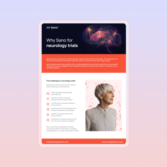 Brief report on how Sano supports neurology trials Brief report on how Sano supports neurology trials