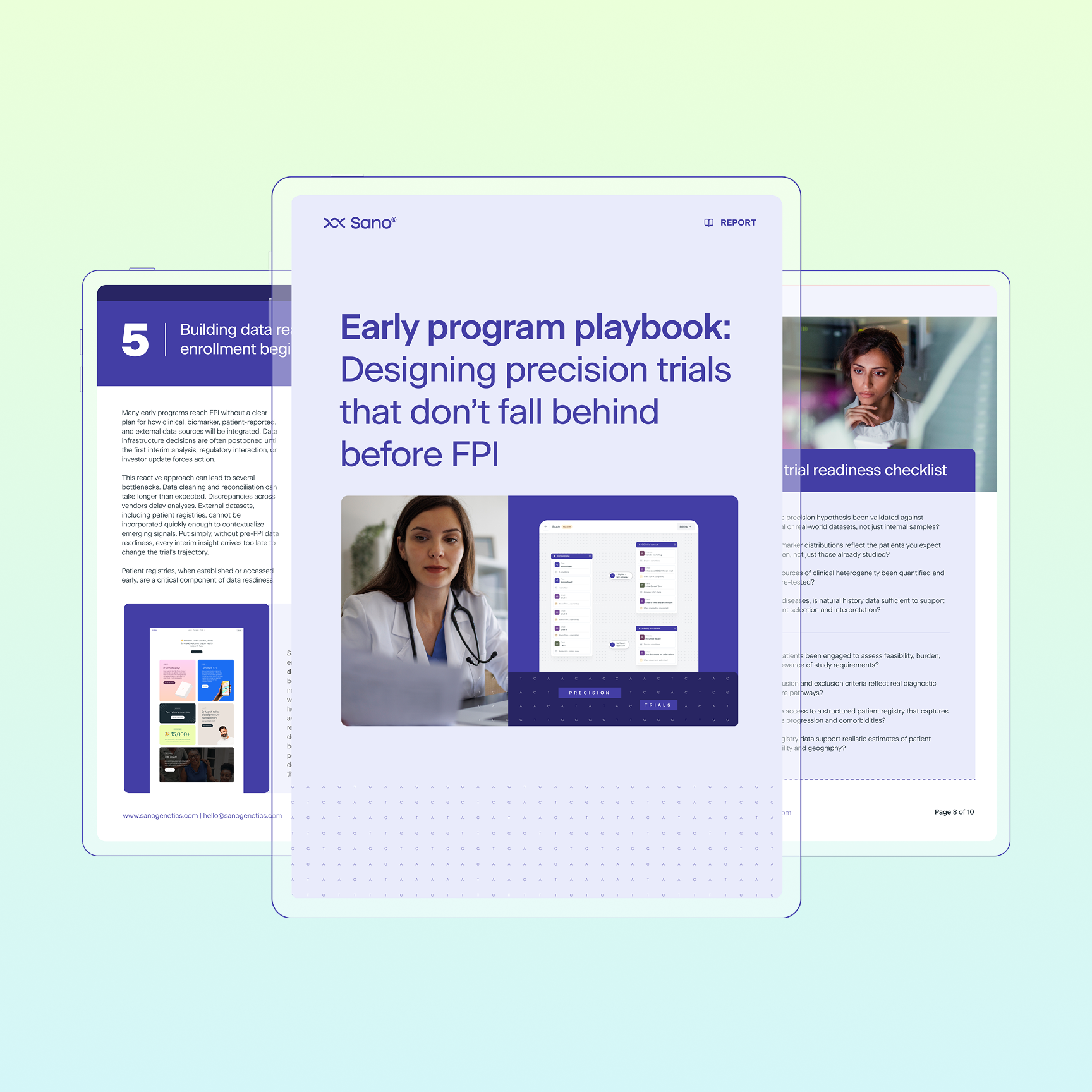 Early program playbook for precision trials