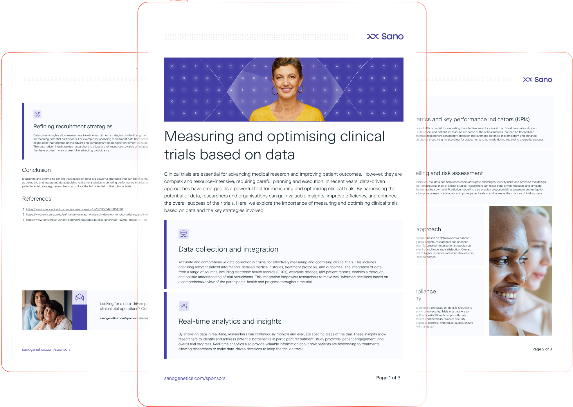 measuring and optimising clinical trials based on data - landing page