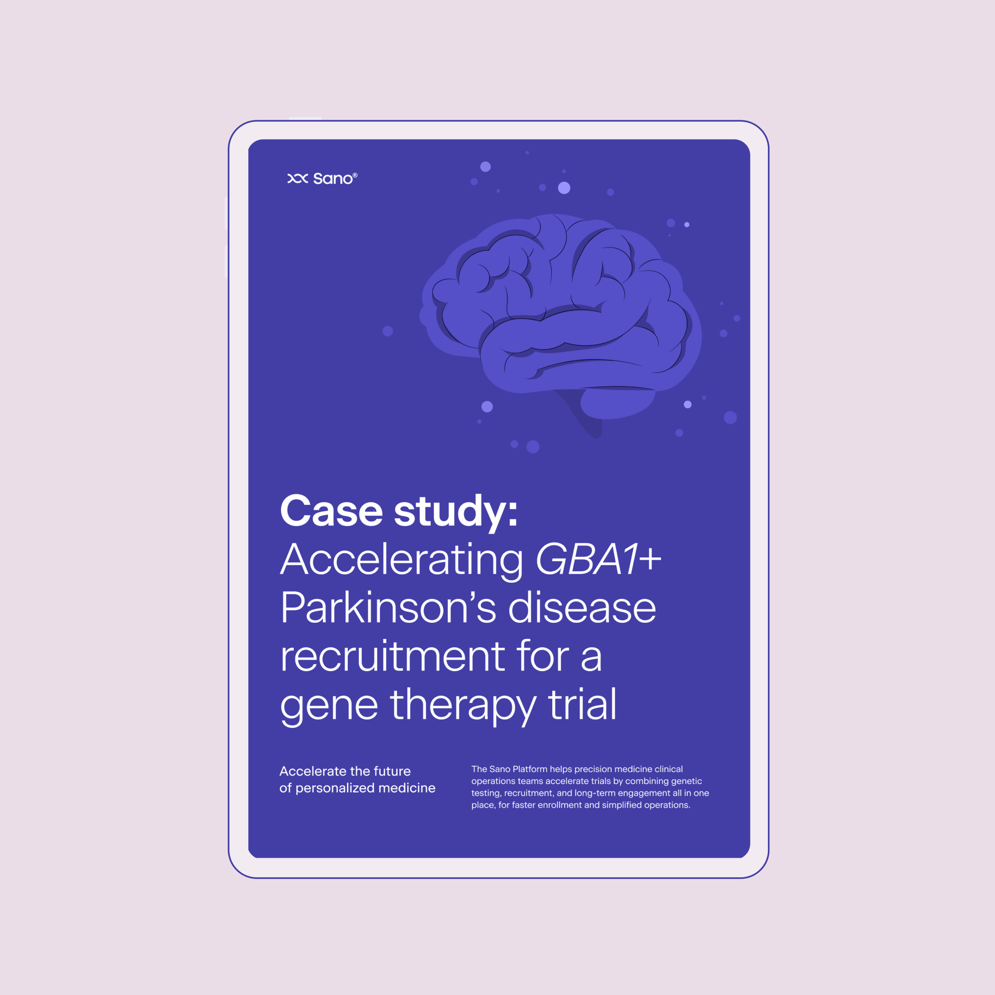 GBA1+ Parkinson's disease case study GBA1+ Parkinson's disease case study
